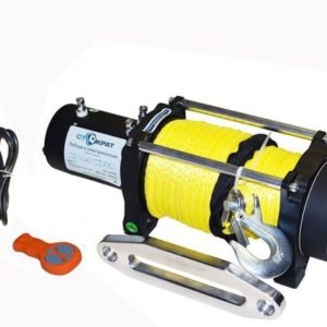 Лебедка электрическая СТОКРАТ HD 9.5 WP, 12V, 6.0 л.с. с синтетическим тросом и радиопультом.